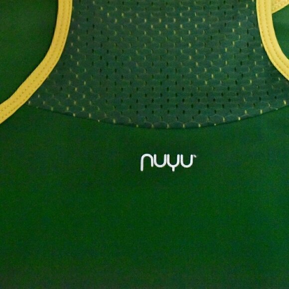 NUYU Colorado State University Rams Racer Back Yoga Tank Green/Gold Size XL - Picture 9 of 11